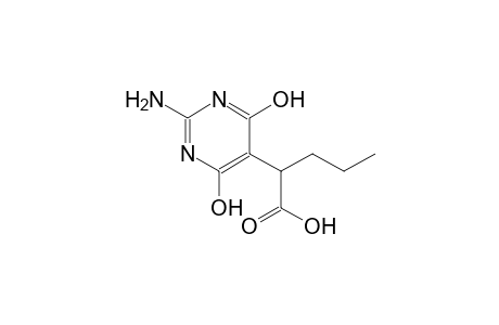 2-(2-amino-4,6-dihydroxy-5-pyrimidinyl)pentanoic acid