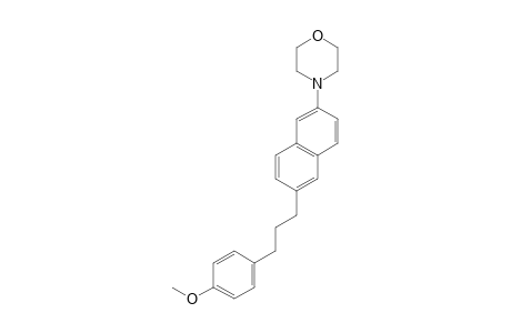 4-(6-(3-(4-Methoxyphenyl)propyl)naphthalen-2-yl)morpholine