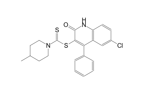 6-chloro-2-oxo-4-phenyl-1,2-dihydro-3-quinolinyl 4-methyl-1-piperidinecarbodithioate