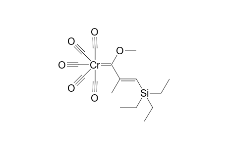 Pentacarbonyl[(3-(triethylsilyl)prop-2-en-2-yl)(methoxy)methylene]chromium complex