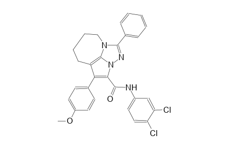 N-(3,4-dichlorophenyl)-4-(4-methoxyphenyl)-1-phenyl-5,6,7,8-tetrahydro-2,2a,8a-triazacyclopenta[cd]azulene-3-carboxamide