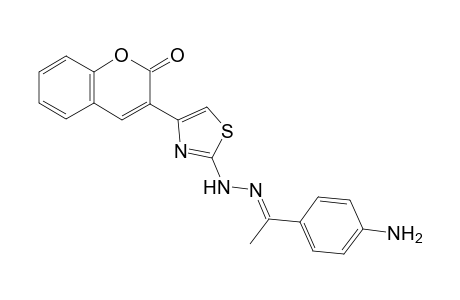 2-{2-[1-(4-aminophenyl)ethylidene]hydrazino}-4-(2-chromon-3-yl)thiazole