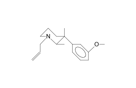 1-Allyl-3-(3-methoxy-phenyl)-cis-2,3-dimethyl-piperidine