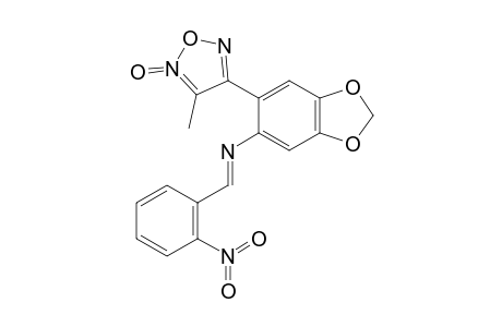 3-METHYL-4-[2-(2-NITROBENZYLYDEN)-AMINO-4,5-METHYLENDIOXYPHENYL]-FUROXAN