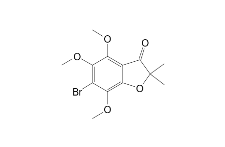 6-Bromo-4,5,7-trimethoxy-2,2-dimethyl-2,3-dihydrobenzofuran-3-one