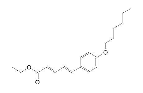 Ethyl trans,trans-5-(p-hexyloxyphenyl)-2,4-pentadienoate