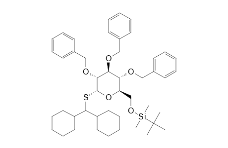 DICYCLOHEXYLMETHYL_2,3,4-TRI-O-BENZYL-6-O-(TERT.-BUTYLDIMETHYLSILYL)-1-THIO-ALPHA-D-GLUCOPYRANOSIDE