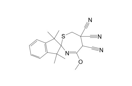 1,1,3,3-Tetramethyl-4'-methoxy-2,3,6,7-tetrahydro-spiro[11H-indene-2,2'-(5'H-(1,3)-thiazepine]-5',6',6'-tricarbonitrile