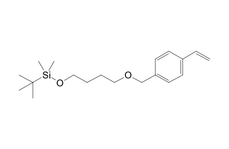 1-{[4'-(t-Butyl)dimethylsilyloxy]butoxy-methyl}-4-ethenylbenzene