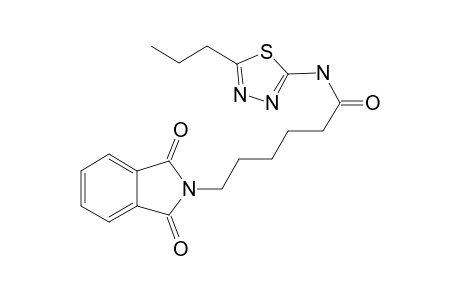 6-(1,3-Dioxo-1,3-dihydro-isoindol-2-yl)-hexanoic acid, (5-propyl-[1,3,4]thiadiazol-2-yl)-amide