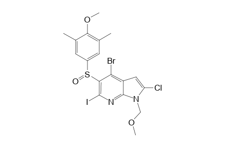 4-Bromo-2-chloro-6-iodo-5-(4-methoxy-3,5-dimethylbenzenesulfinyl)-1-(methoxymethyl)-1H-pyrrolo[2,3-b]pyridine