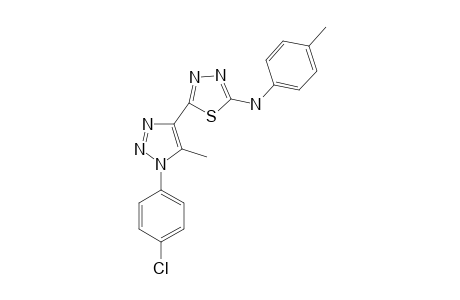 5-[1-(4-chlorophenyl)-5-methyl-1,2,3-triazol-4-yl]-N-(4-methylphenyl)-1,3,4-thiadiazol-2-amine