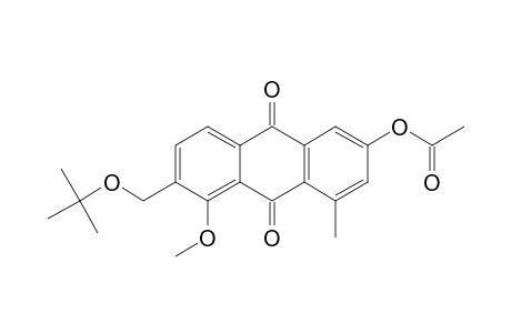 6-Acetoxy-2-(t-butoxymethyl)-1-methoxy-8-methylanthraquinone