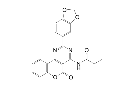 propanamide, N-[2-(1,3-benzodioxol-5-yl)-5-oxo-5H-[1]benzopyrano[4,3-d]pyrimidin-4-yl]-