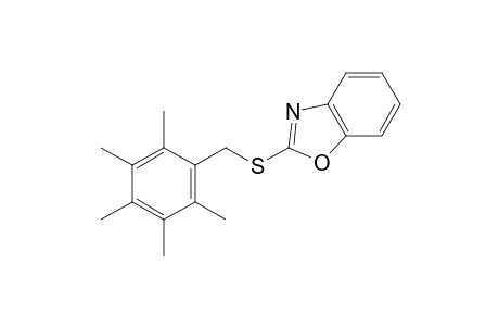 2-[(2,3,4,5,6-pentamethylbenzyl)thio]benzoxazole