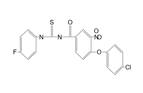 1-[4-(p-chlorophenoxy)-3-nitrobenzoyl]-3-(p-fluorophenyl)-2-thiourea