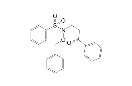 3-[N-(Benzyloxy)-N-benzenesulfonamide]-1-phenylpropan-1-one