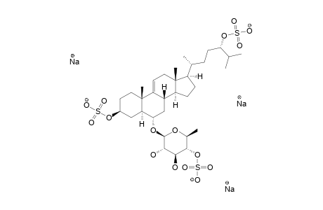 NOVAEGUINOSIDE_A;SODIUM-(20-R,24-S)-6-ALPHA-O-(4-O-SODIUM_SULFATO-BETA-D-QUINOVOPYRANOSYL)-5-ALPHA-CHOLEST-9-(11)-EN-3-BETA,24-DIOL_DISULFATE