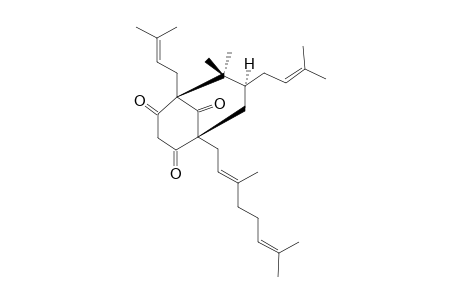 ENERVOSANONE;8,8-DIMETHYL-5-GERANY-1,7-BIS-(3-METHYLBUT-2-ENYL)-BICYCLO-[3.3.1]-NONA-2,4,9-TRIONE