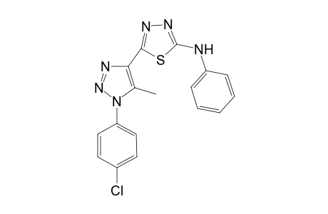 5-(1-p-Chlorophenyl-5-methyl-1,2,3-triazol-4-yl)-2-phenylamino-1,3,4-thiadiazole