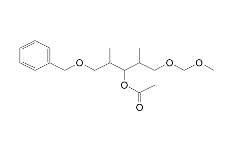 3-O-Acetyl-1-O-benzyl-2,4-dideoxy-5-O-(methoxymethyl)-2,4-dimethylpentitol