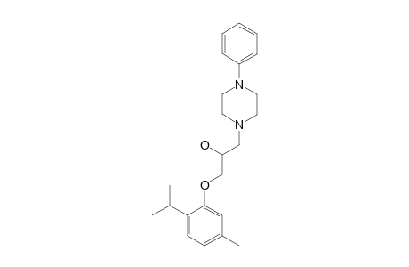 4-phenyl-alpha-[(thymyloxy)methyl]-1-piperazineethanol