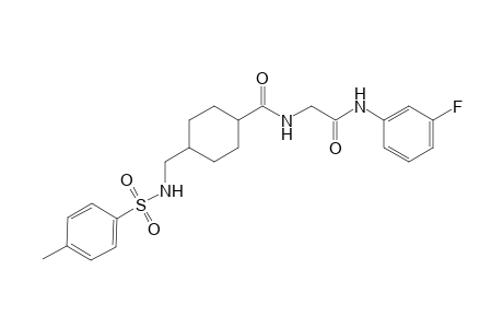 cyclohexanecarboxamide, N-[2-[(3-fluorophenyl)amino]-2-oxoethyl]-4-[[[(4-methylphenyl)sulfonyl]amino]methyl]-