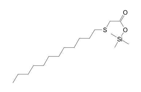 (Dodecylsulfanyl)acetic acid, tms derivative