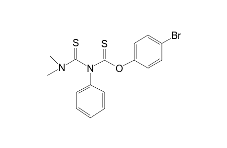 o-(p-Bromophenyl) 2-phenyl-4,4-dimethyl-1,3-dithioallophanate