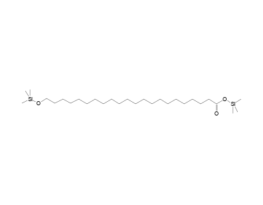 omega. hydroxy fatty acid C22 bis TMS derivative Optional MS