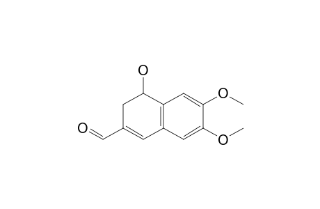 2-Naphthalenecarboxaldehyde, 3,4-dihydro-4-hydroxy-6,7-dimethoxy-