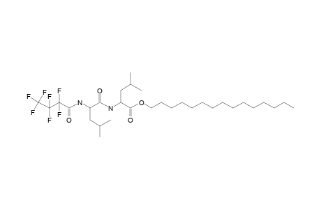 L-Leucyl-L-leucine, N-heptafluorobutyryl-, pentadecyl ester