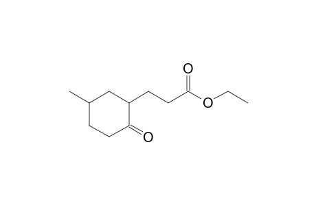 Ethyl 3-(2-oxo-5-methylcyclohexyl)propionate