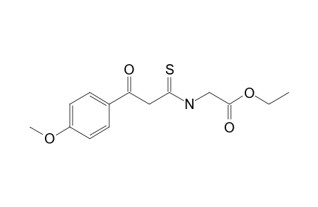 Ethyl 2-{[3-(4-methoxyphenyl)-3-oxopropanthioyl]amino}acetate