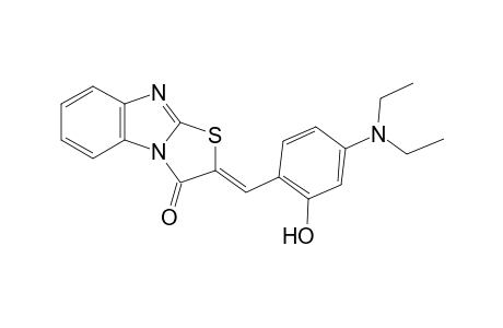 thiazolo[3,2-a]benzimidazol-3(2H)-one, 2-[[4-(diethylamino)-2-hydroxyphenyl]methylene]-, (2Z)-