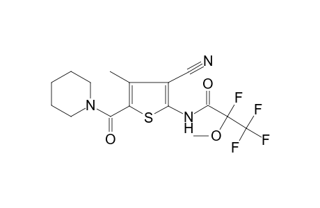 N-[3-Cyano-4-methyl-5-(piperidine-1-carbonyl)-thiophen-2-yl]-2,3,3,3-tetrafluoro-2-methoxy-propionamide