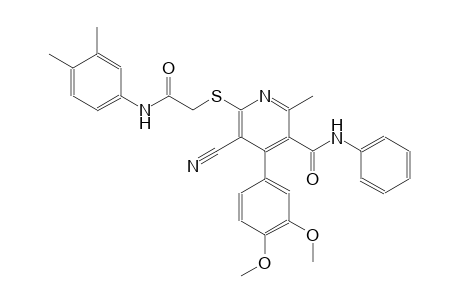 3-pyridinecarboxamide, 5-cyano-4-(3,4-dimethoxyphenyl)-6-[[2-[(3,4-dimethylphenyl)amino]-2-oxoethyl]thio]-2-methyl-N-phenyl-