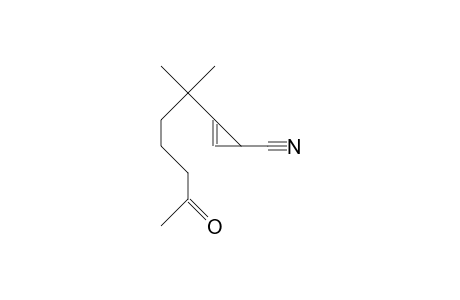 1-(1',1'-Dimethyl-5'-oxo-hexyl)-cyclopropene-3-carbonitrile