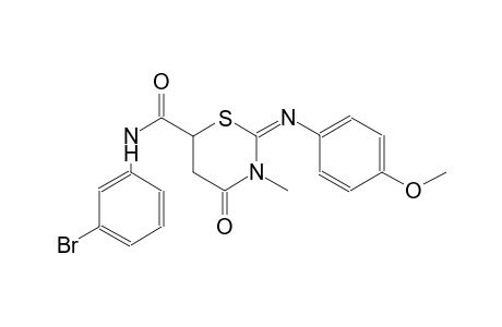 (2E)-N-(3-bromophenyl)-2-[(4-methoxyphenyl)imino]-3-methyl-4-oxotetrahydro-2H-1,3-thiazine-6-carboxamide