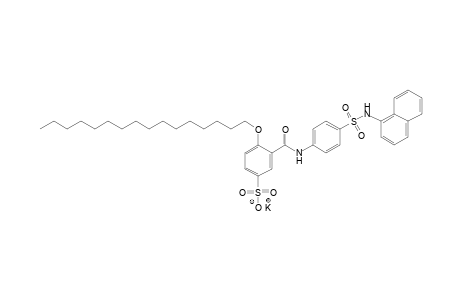 4-(hexadecyloxy)-3-{{p-[(1-naphthyl)sulfamoyl]phenyl}carbamoyl}benzenesulfonic acid, potassium salt