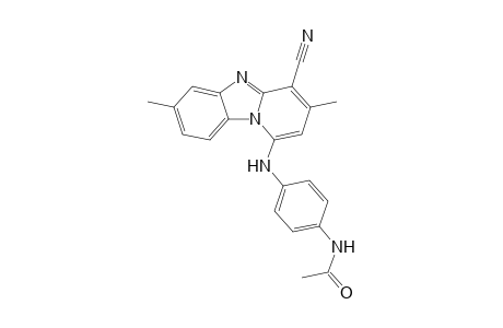 1-(4-Acetamidoanilino)-3,7-dimethylbenzo[4,5]imidazo[1,2-a]pyridine-4-carbonitrile