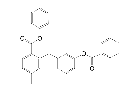 Phenyl 2-[3-(benzoyloxy)benzyl]-4-methylbenzoate