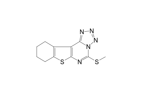 Benzothieno[2,3-d]tetrazolo[5,1-f]pyrimidine, 8,9,10,11-tetrahydro-5-methylthio-