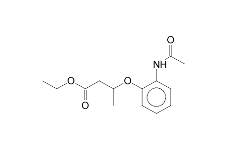 3-(2-Acetamidophenoxy)butyric acid, ethyl ester