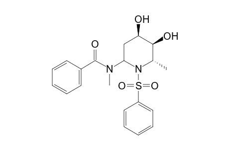 N-[(3S,4R,5S,6S)-4,5-Dihydroxy-6-methyl-1-(phenylsulfonyl)piperidinyl]-N-methylbenzamide