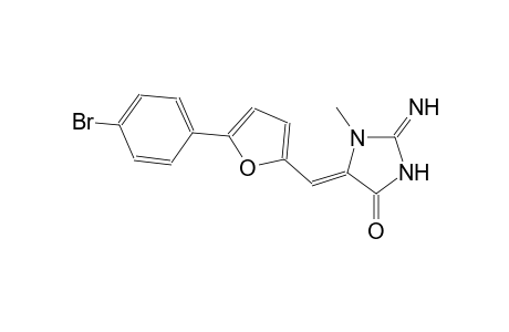 (5Z)-5-{[5-(4-bromophenyl)-2-furyl]methylene}-2-imino-1-methyl-4-imidazolidinone