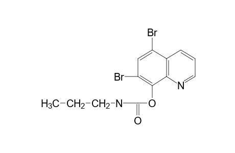 5,7-dibromo-8-quinolinol, propylcarbamate (ester)