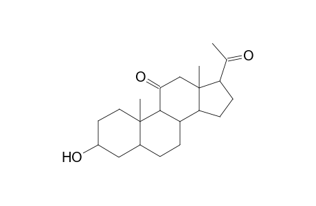 (3-alpha,5-alpha)-3-hydroxypregnane-11,20-dione