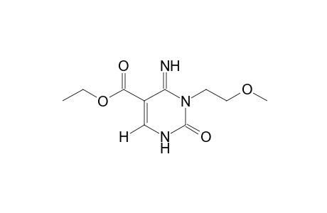 4-imino-3-(2-methoxyethyl)-2-oxo-1,2,3,4-tetrahydro-5-pyrimidinecarboxylic acid, ethyl ester