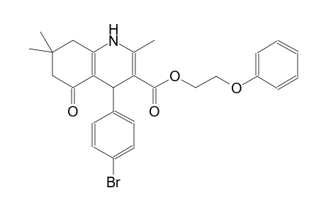 2-Phenoxyethyl 4-(4-bromophenyl)-2,7,7-trimethyl-5-oxo-1,4,5,6,7,8-hexahydro-3-quinolinecarboxylate